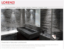 Tablet Screenshot of lorenzi.ch